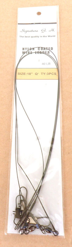 "WIRE LEADER BLACK 18"""