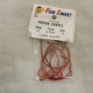 HOOK RED W/G.3/0x10