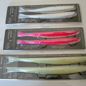 LURE HOODLUM WHITE 8in 2hook